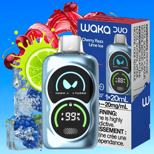 WAKA Duo 28000 Einweg-E-Zigarette – Cherry Razz Lime Ice