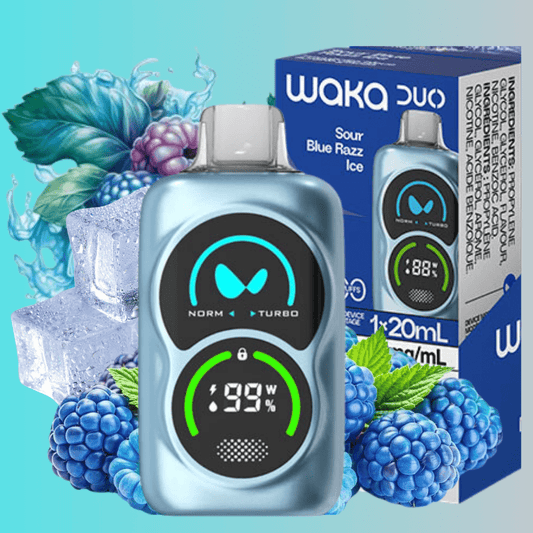 WAKA Duo 28000 Einweg-E-Zigarette – Sour Blue Razz Ice