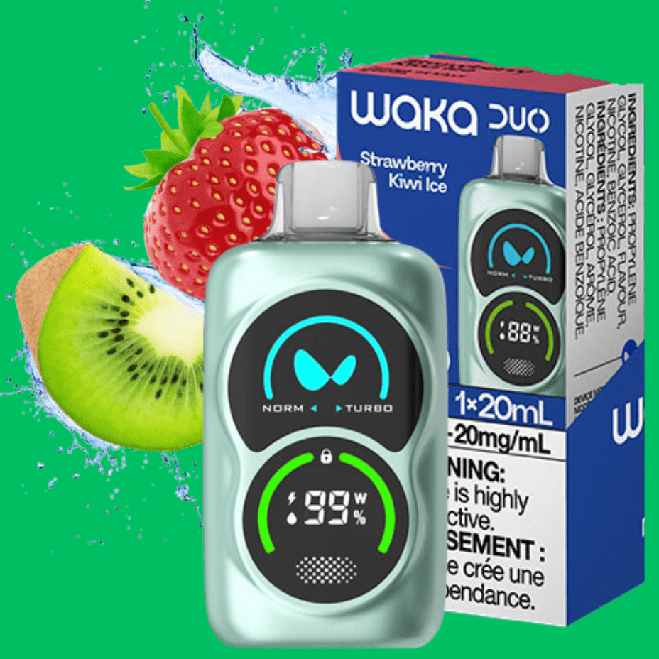 WAKA Duo 28000 Einweg-E-Zigarette – Erdbeer-Kiwi-Eis