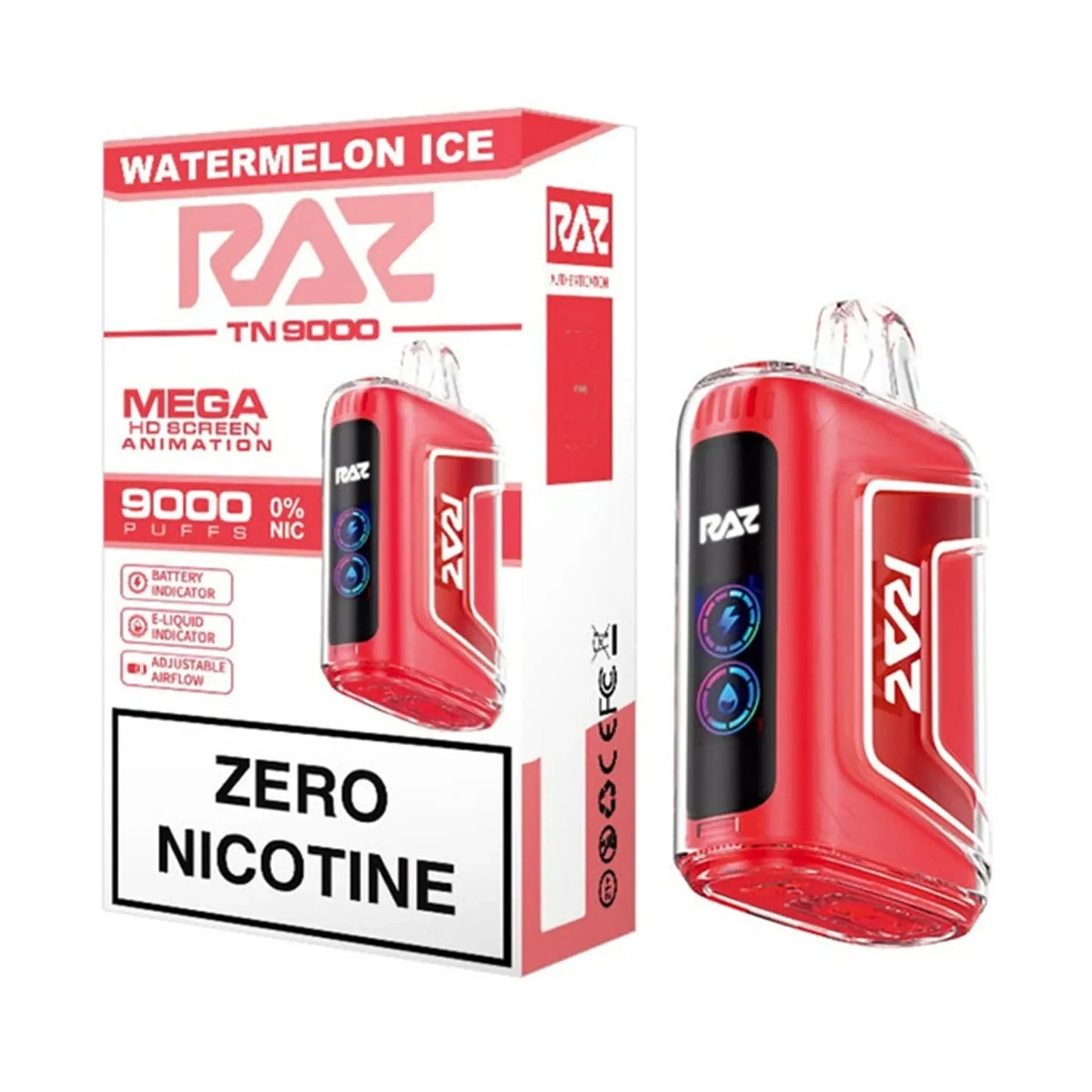 RAZ ZERO Nicotine Vape TN9000