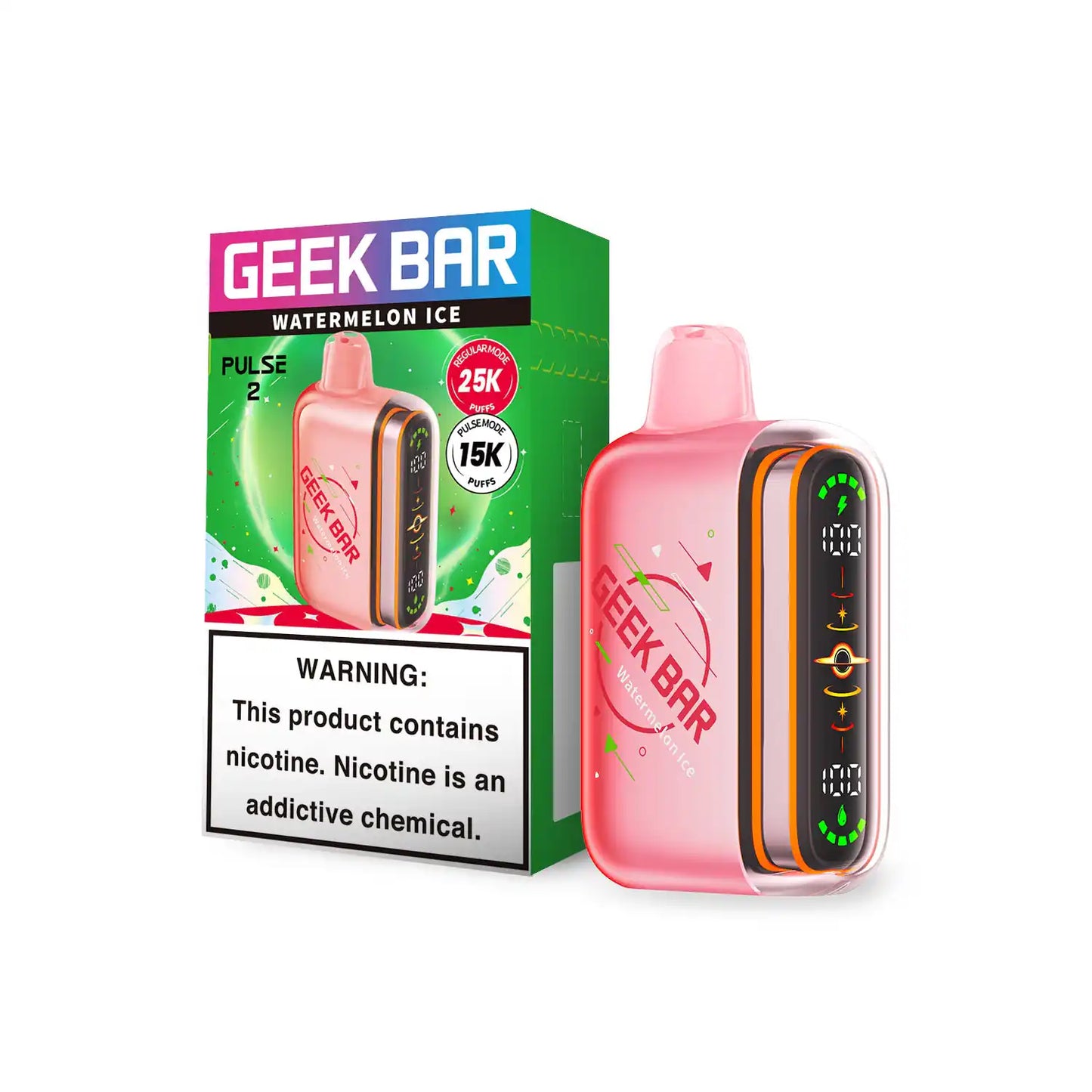 Watermelon Ice - Geek Bar Pulse 2 25K Disposable Vape