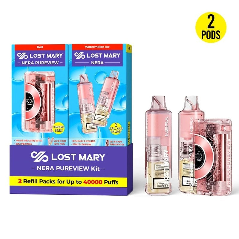 Lost Mary Nera Pureview 40K Disposable Vape Kit 24ml 5%