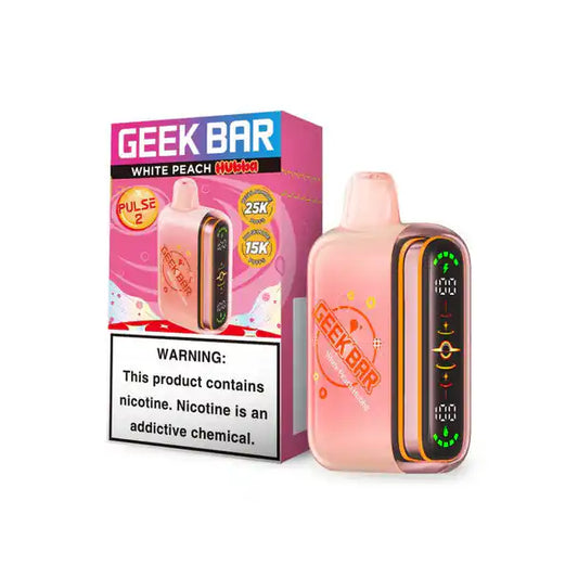 White Peach Hubba - Geek Bar Pulse 2 25K Disposable Vape