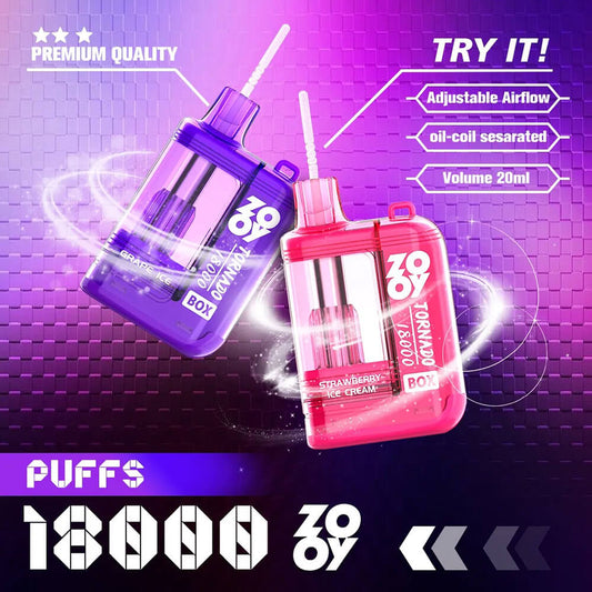 ZOOY TORNADO 18000 PUFF Disposable Vape In Sales